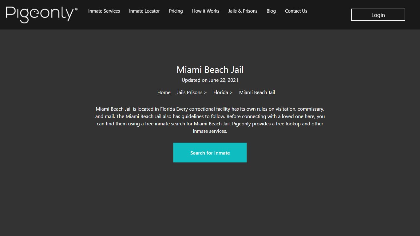 Miami Beach Jail Inmate Search | Florida